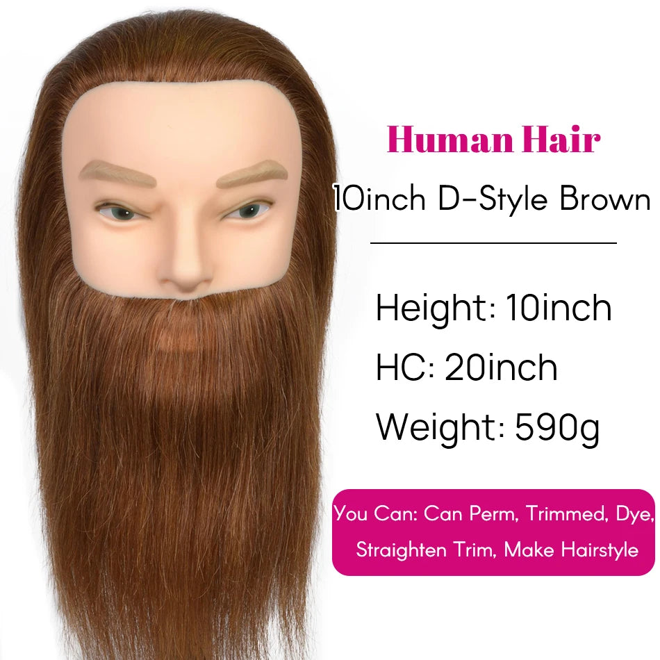100% Real Human Hair Mannequin ,Styling Heads Cosmetology Practice Heads.