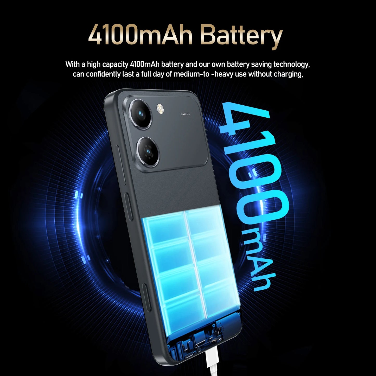 Global Version Smartphone 4GB+128GB 4G Smartphone, 5.3", Cellphone LCD 60Hz Display, 12MP Camera, 4100mAh Battery