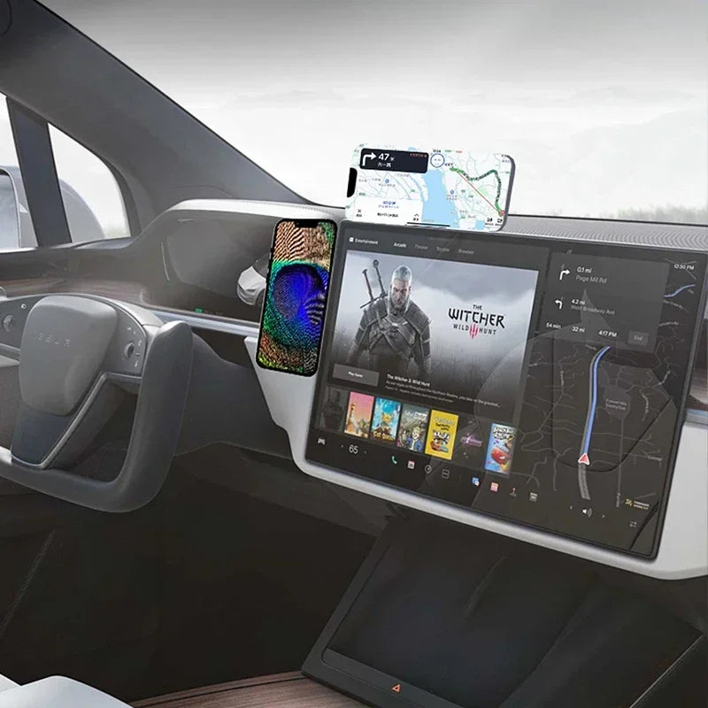 2025 Magnetic Laptop Phone Holder, Computer Monitor Side Cell Phone.  For iPhone 14 13 12 Series