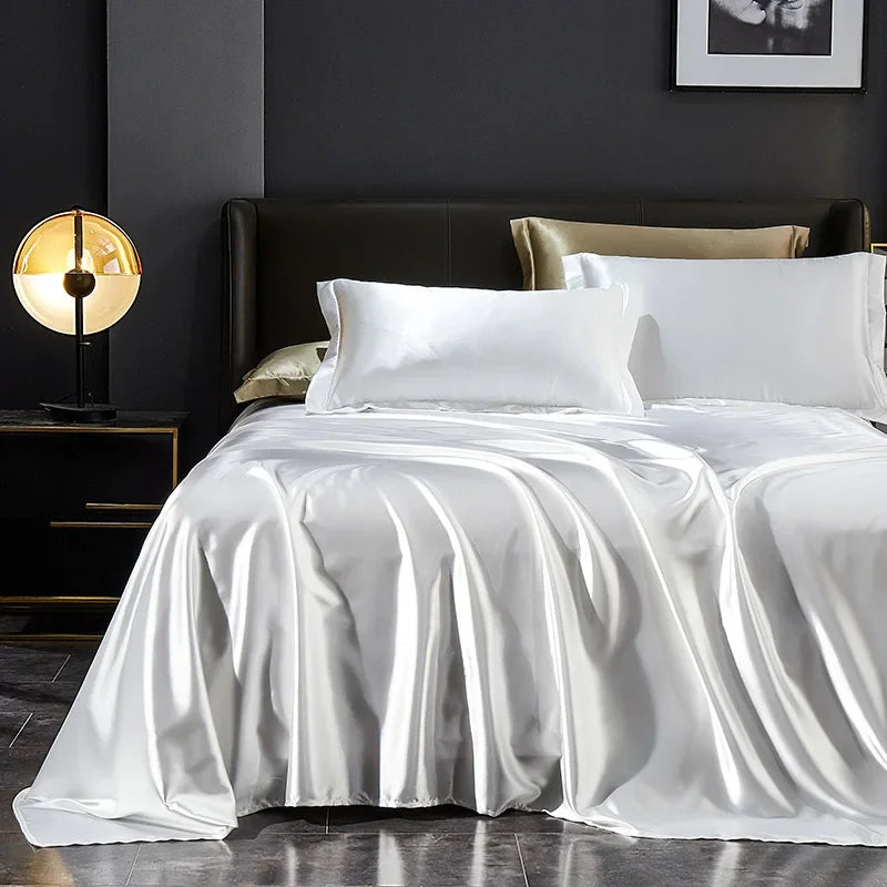 Pure 100% Silk Comforter Bedding Sets 4pcs King, Queen Size Bedding