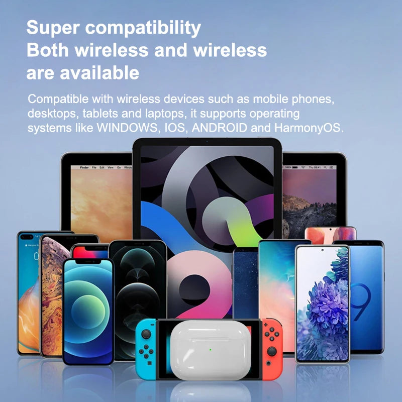 Airs Pro Wireless Bluetooth Headphones TWS Earbuds  Air Pods Waterproof  with Charging Case for iPhone Xiaomi