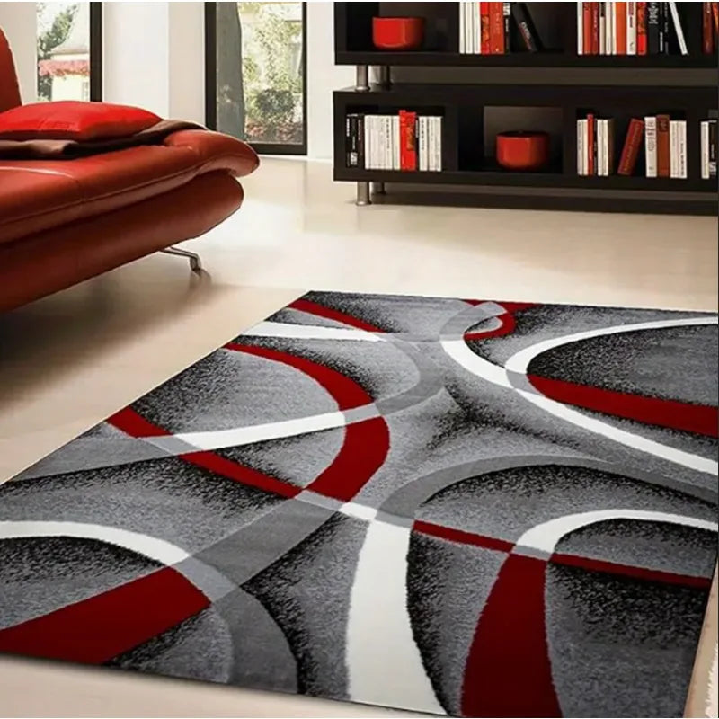 Geometric Large Carpet Light Luxury European Carpet, Home Sofa and Tea Table Floor Mat Decoration.