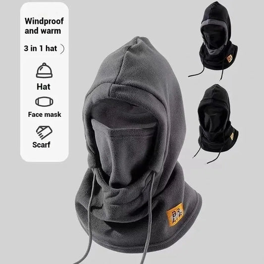 Warm Hat with Mask and Neck Warmer 3-in-1  for Men and Women