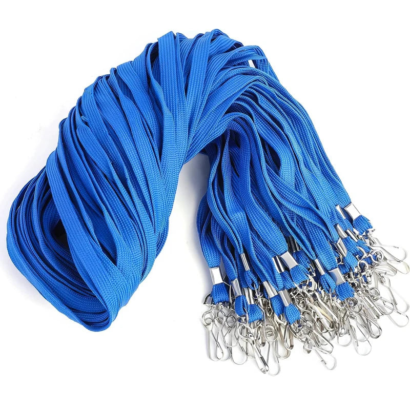 100 pcs/lot Nylon Safety Lanyards, Neck Rope For Card Holder Badge Keychain ID Card.
