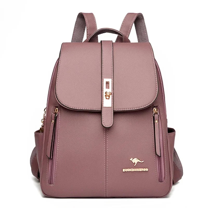 Fashionable Large Capacity Women Backpack, Simple Style Dual-Shoulder Bag.