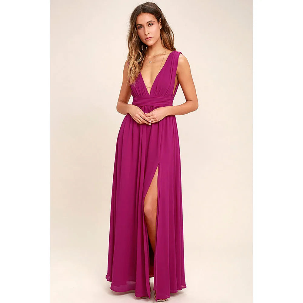 Sexy backless maxi summer dress, women mesh long bodycon red  party dress evening dresses.