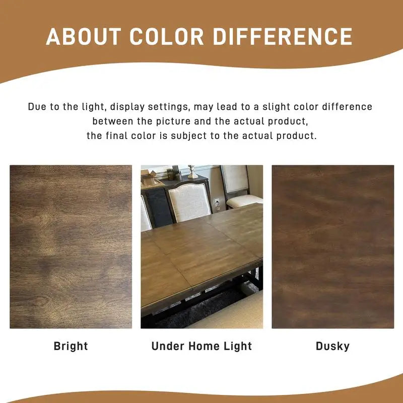 6-Piece Dining Set, Extendable 60-78 inch Wooden Table with Leaf, 4 Upholstered Chairs & Bench