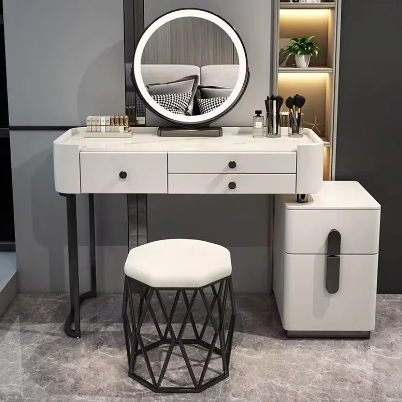 Bedroom Desk Dressing Table Chair Mirror Drawers