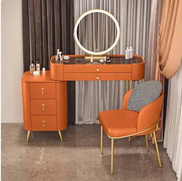 Bedroom Desk Dressing Table Chair Mirror Drawers