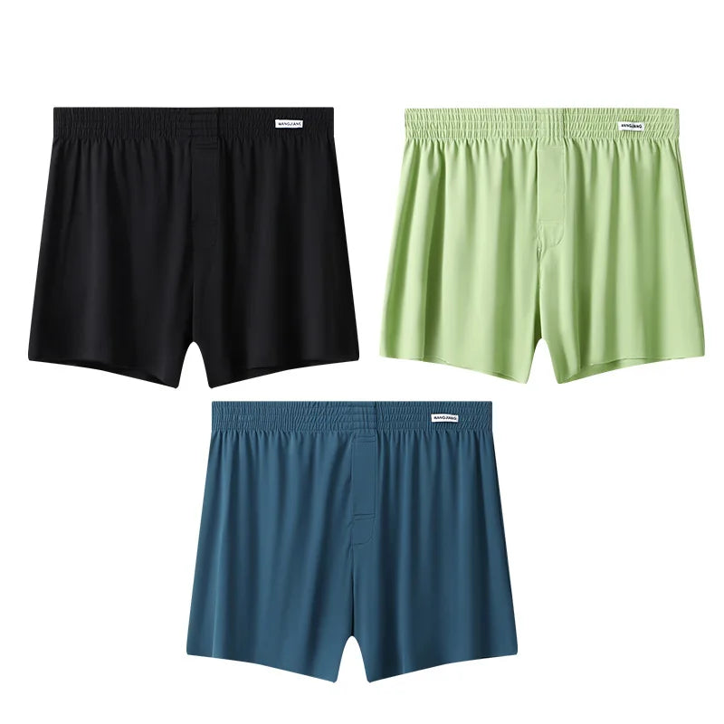 Men Arrow Shorts Ice Silk Underwear Sleepwear Boxers Shorts.