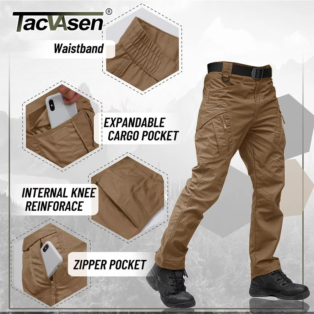 Zipper Pockets Pants Safari Clothing , Hiking Combat Trousers, Work Pants.