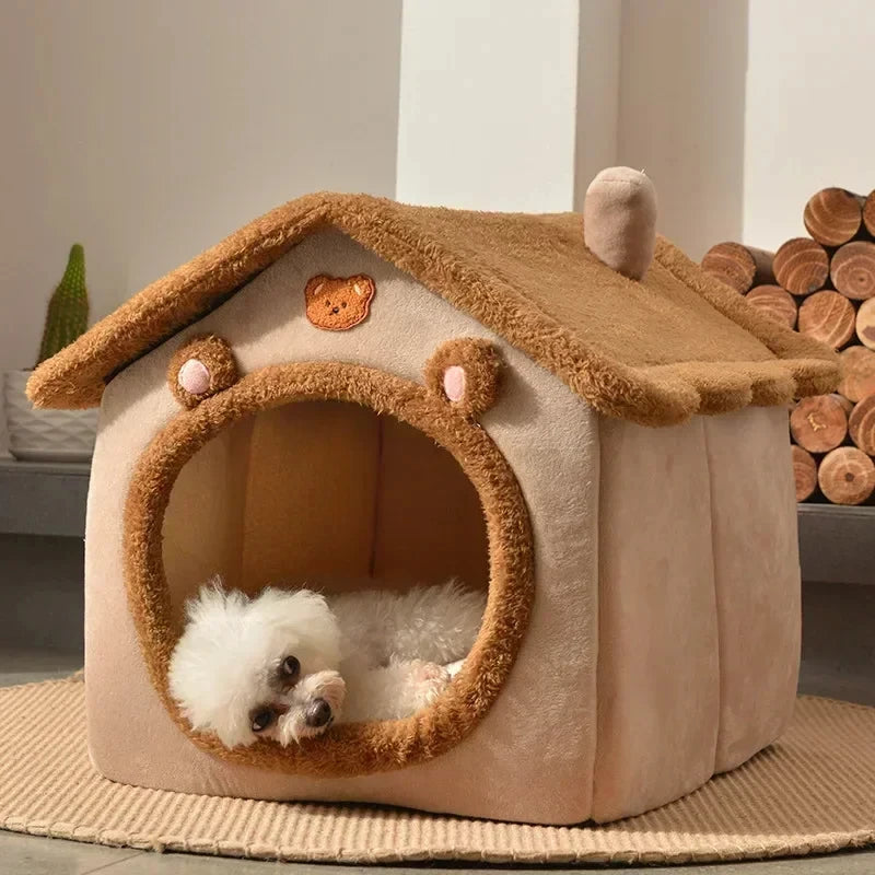 Folding houses for small and medium sized dogs and cats.