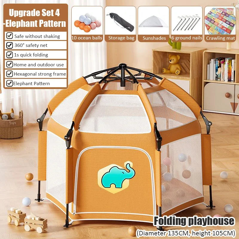 Portable Outdoor Camping Pop Up Tent , Indoor Kids Tents,  Baby Play House