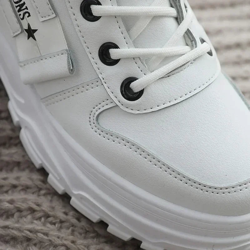 Winter Snow Boots for Women, Casual High-top Shoes Warm Women Sneakers.