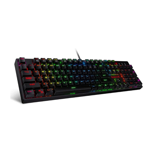 Redragon K582 SURARA RGB LED, Backlit Mechanical Gaming Keyboard, with 104 Keys-Linear and Quiet-Red Switches.