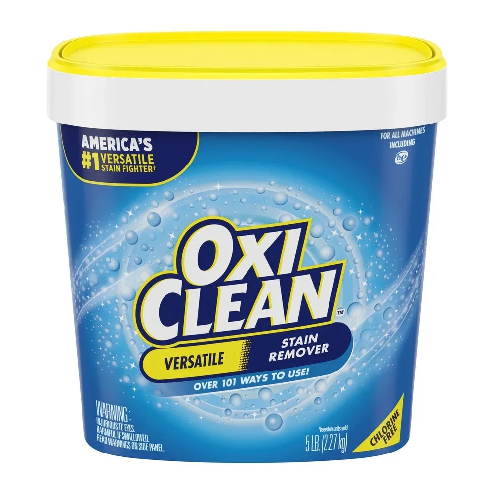 5 lb Oxygen Laundry Detergent Booster Powder Versatile Stain Remover for All Fabrics Home Carpet.