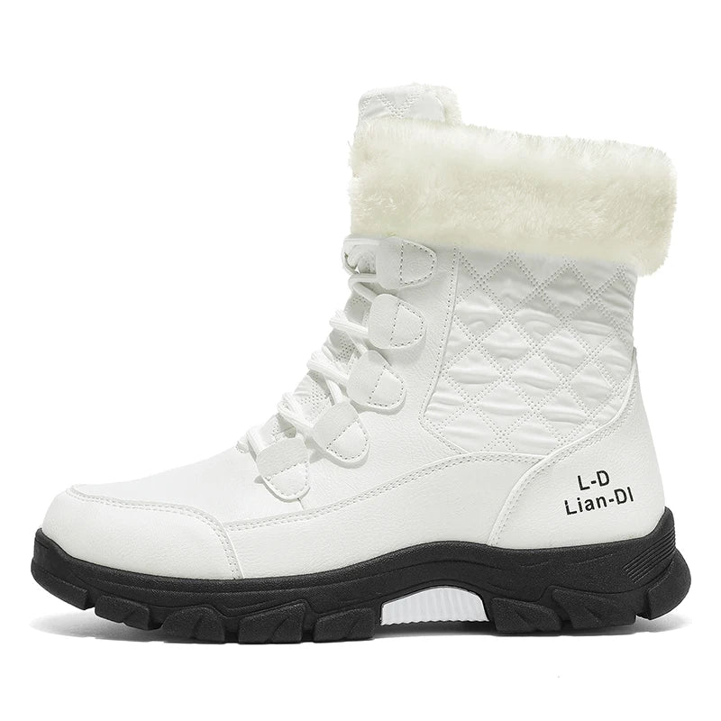 Men's Outdoor, Velvet Snow Boots Waterproof  Cold Proof Long Boots