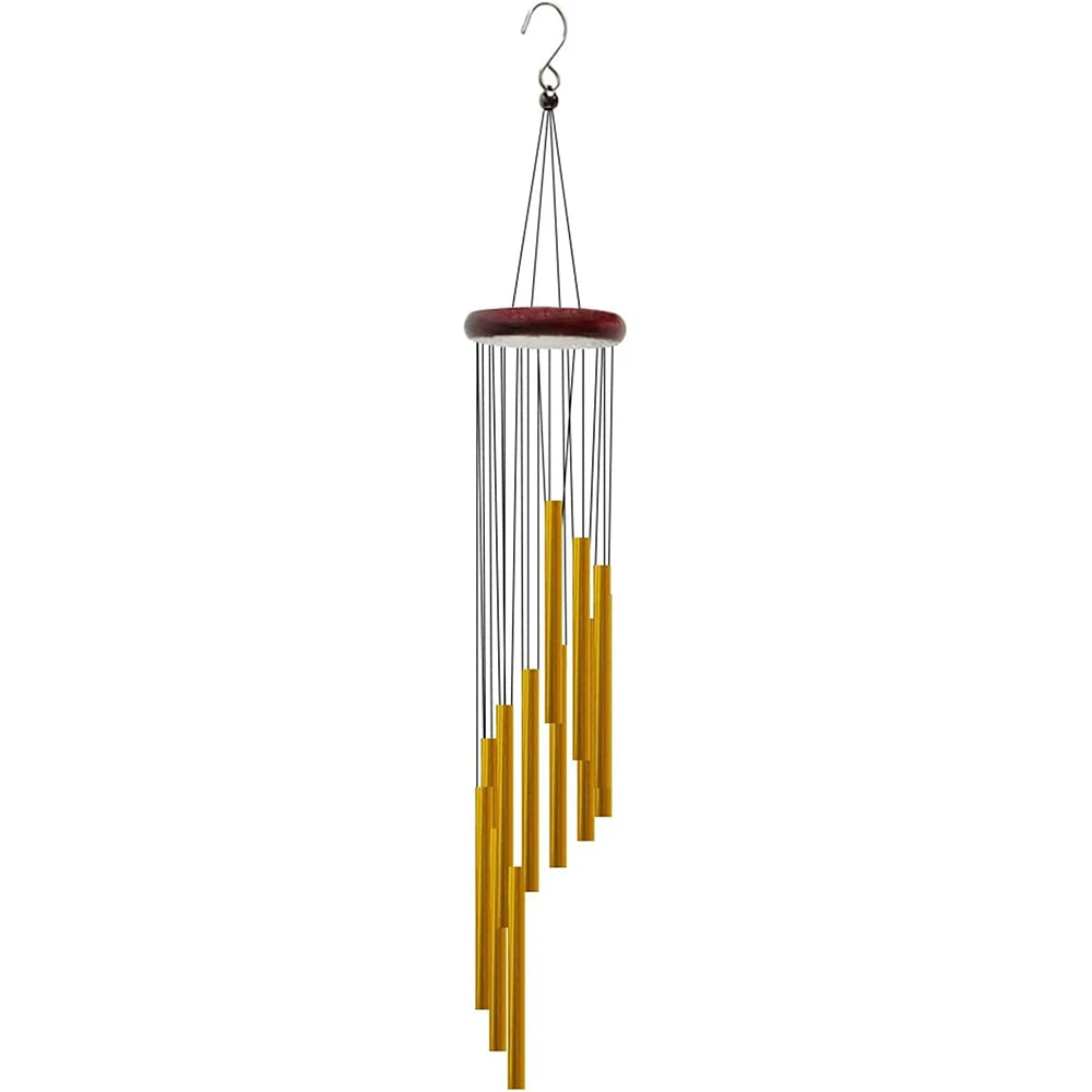 Beautiful and Soothing Musical Wind Chime, with 12 Tubes and Bells - Perfect for Relaxation and Meditation!!