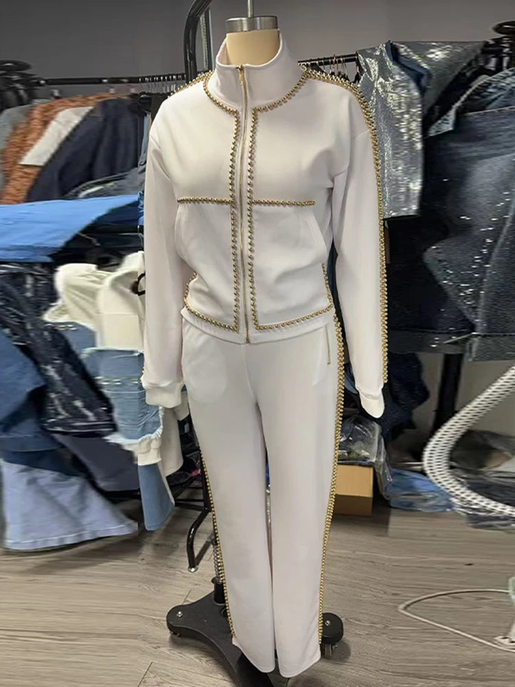 Fashion  Pants Set, Women Round-neck Tops2026 Spring New Woman Outfit.