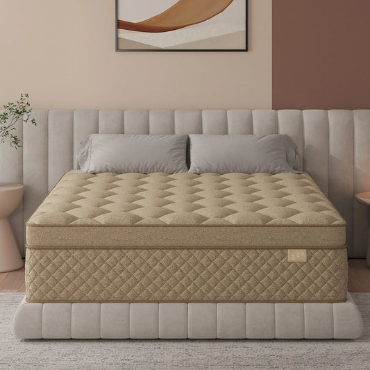 12"14" Gel Memory Foam Hybrid Pocket Spring Mattress Twin Full, Queen, King Bed Mattress In A Box.