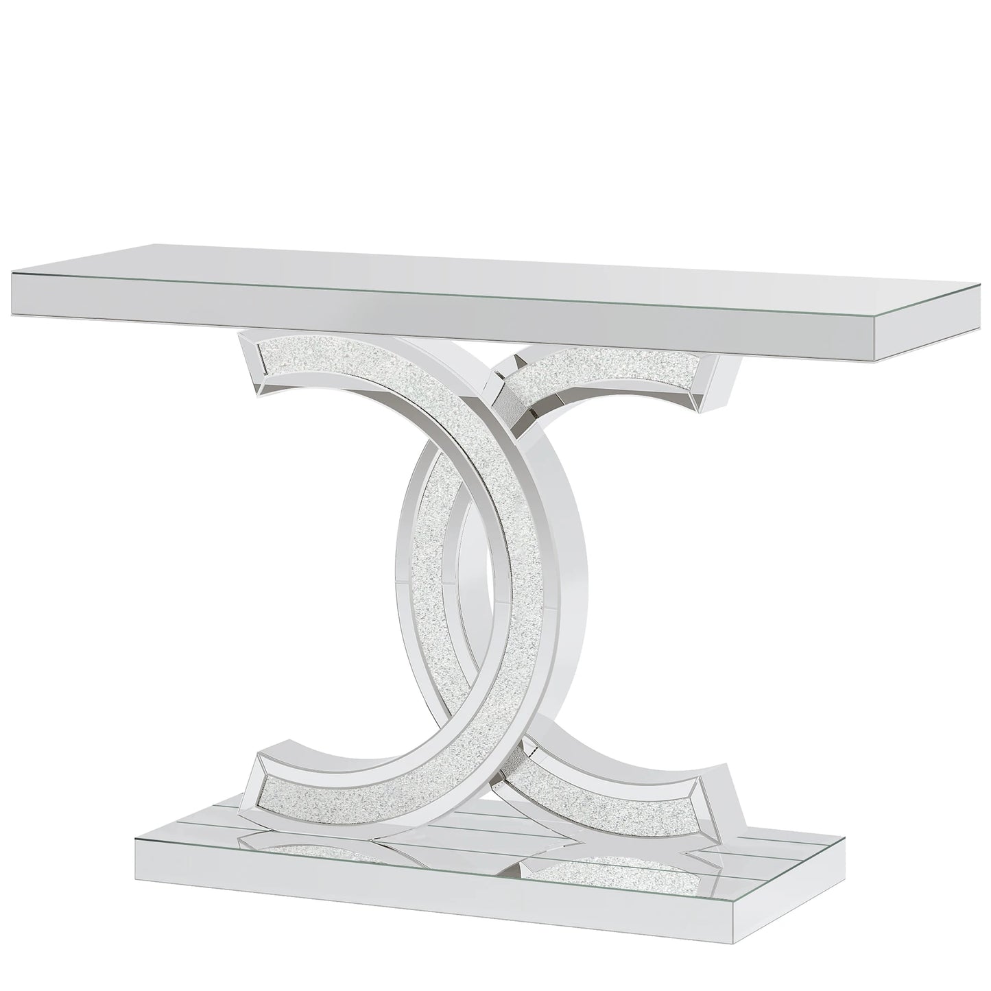 Gold Entryway Table, Modern 39-Inch Console Faux Marble Metal Legs.