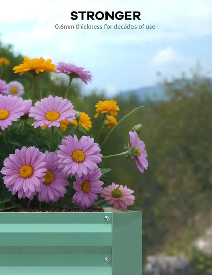 Galvanized Raised Garden Bed Deep Root Planter