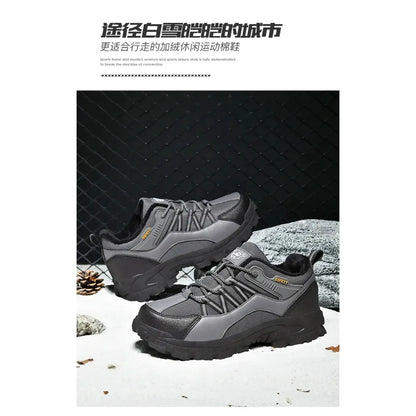Outdoor Adventure Footwear Men Waterproof Anti Slip Hiking Boots.