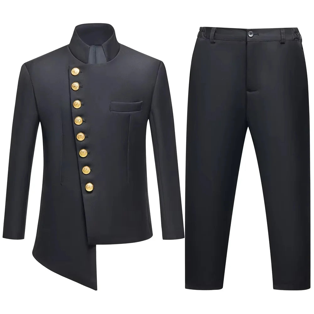 Black 2PCS Boys Formal Suit Set, Brand Selection For Kids Aged 3-14 Yrs.