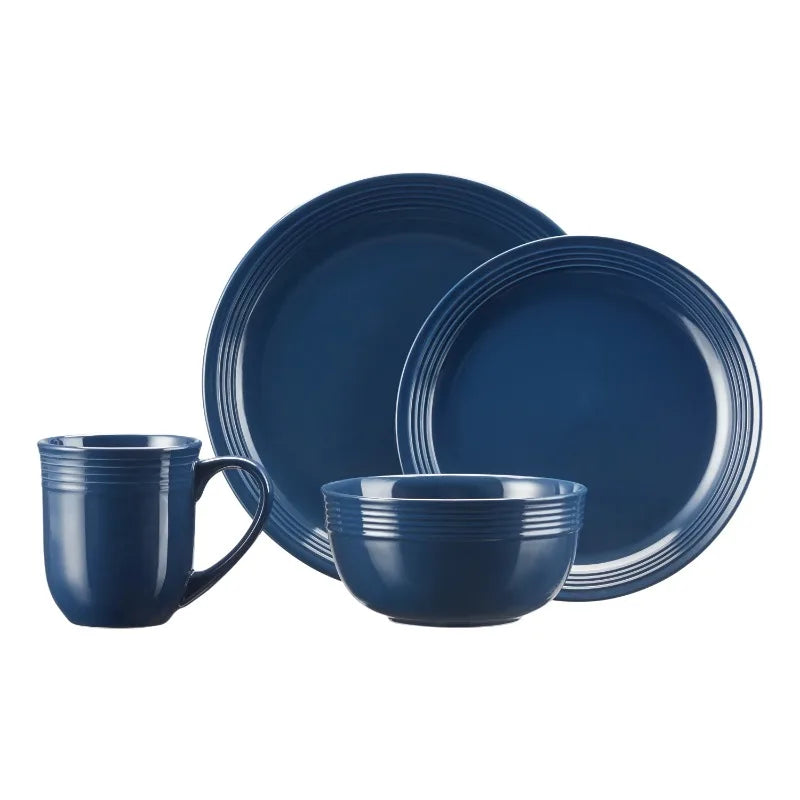 Beautiful 16-piece earth ware tableware set, available in multiple colors, easy to clean, suitable for home use.