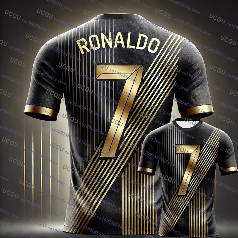 Special Edition Ronaldo No7 Football Jersey, Tee Shorts Set, Women ,Men Sportwear, Harajuku Summer Casual Kid T shirt Set 2 Piece Set.