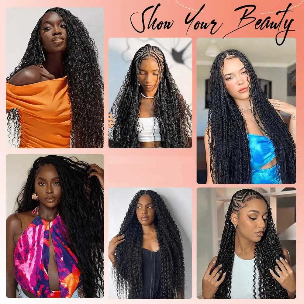 2 Bundles Human Braiding Hair for Boho Braids, 14Inch 100G 10A Brazilian Virgin Deep Wave Bulk Human Hair for Braiding.