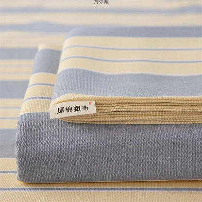 Old Coarse Cloth Bed Sheet Single Piece Cool Dormitory Cotton Linen
