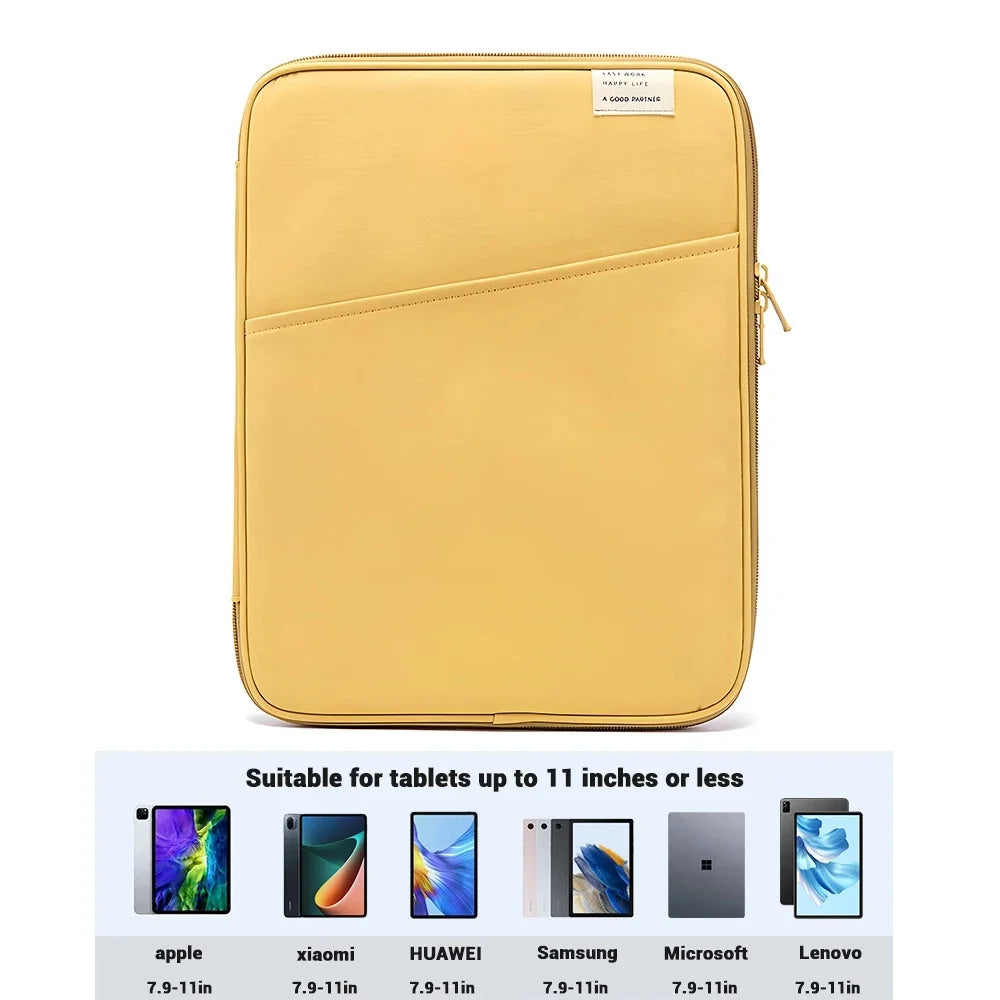 Shockproof Tablet Pouch Bag For I-pad Pro11, Air6, 4, 5 12.9, 10.5, 9.7 Mac book Air13.3, 13.6, Pro14 Xiaomi, Huawei, Samsung Laptop Sleeve.