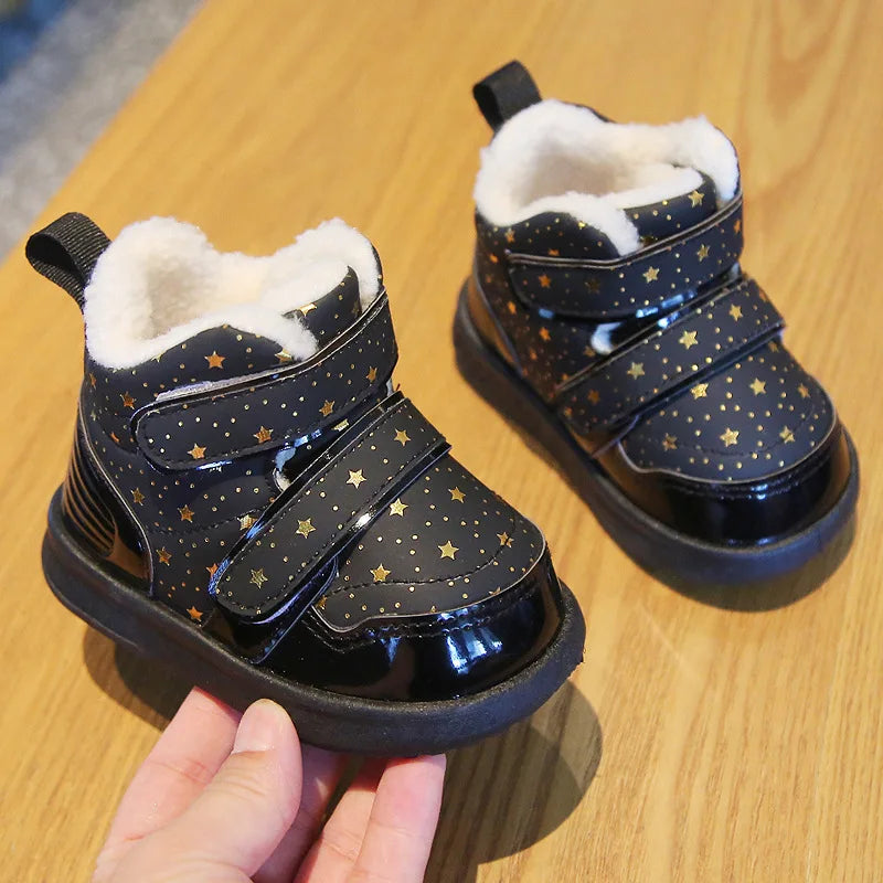 Kids Boots,  Boys  Shoes, Fashion Warm  Girls Sneakers, Baby Short Boots.