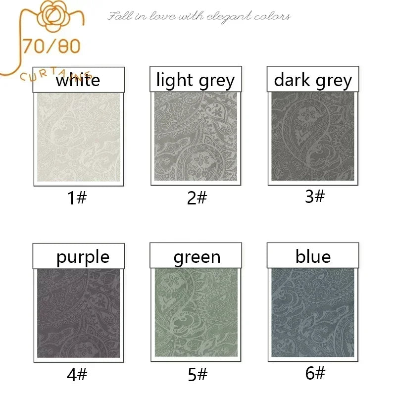 2025 New Cotton Linen  Blackout Curtains for Living Room Bedroom