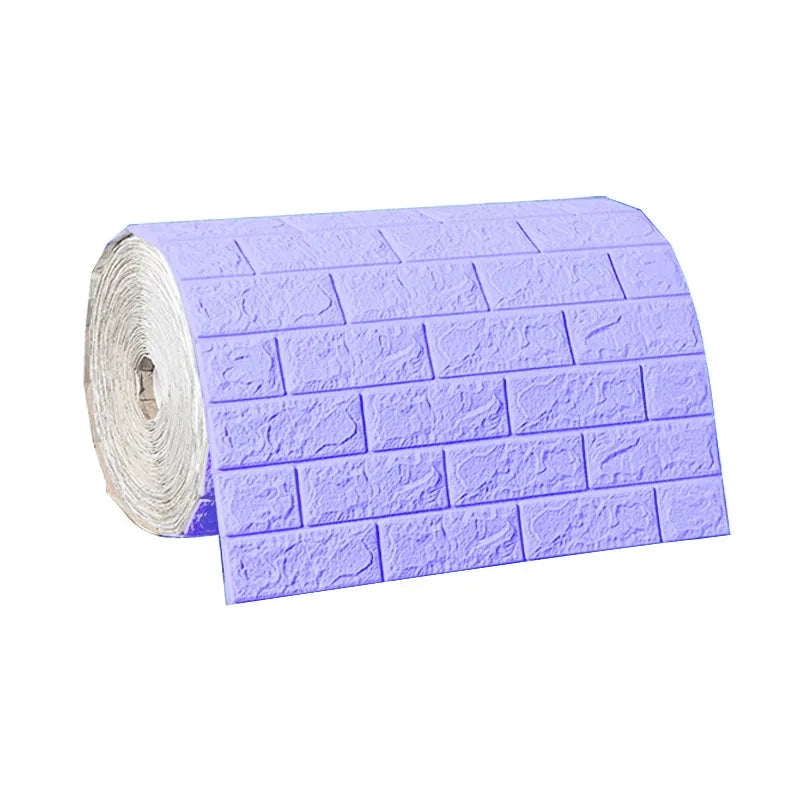 3D Self-Adhesive Wallpaper, 70cm*1/5/10m , Waterproof Brick Wall,  Living Room, Bedroom, Children's Room Home Decor