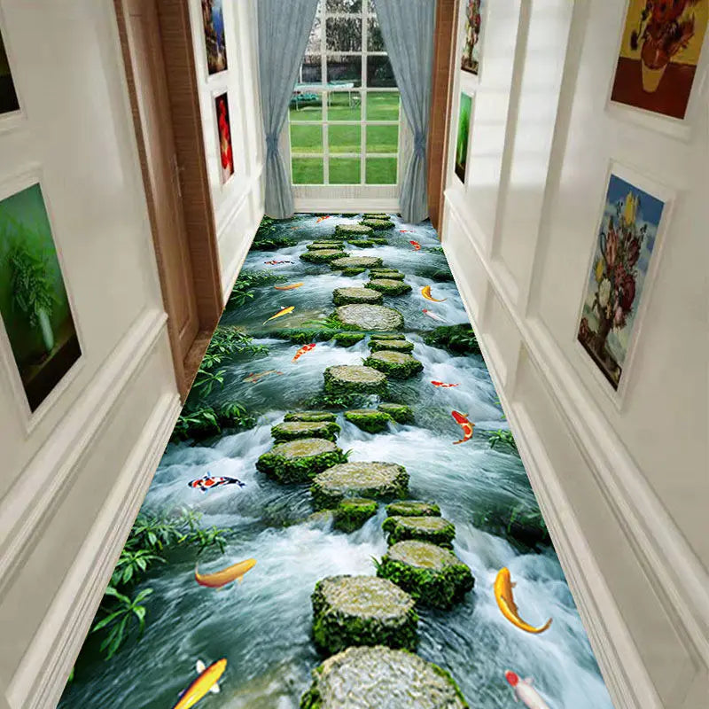 3D Carpets for Living Room  Decorative Long Hallway, Corridor Kitchen Mat