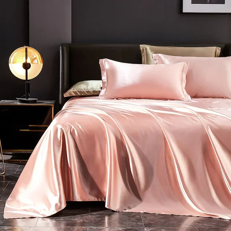 Pure 100% Silk Comforter Bedding Sets 4pcs King, Queen Size Bedding