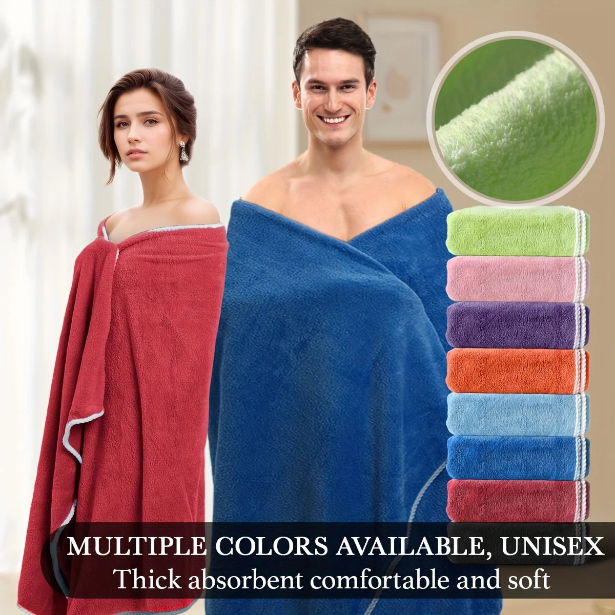 Luxury Bath Towel Set (2 Large Bath Towels + 6 Small Bath Towels)