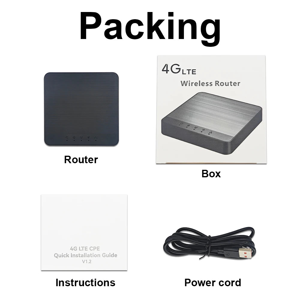 OPTFOCUS 4G WIFI LTE Router 300Mbps Wireless Sim card Router.