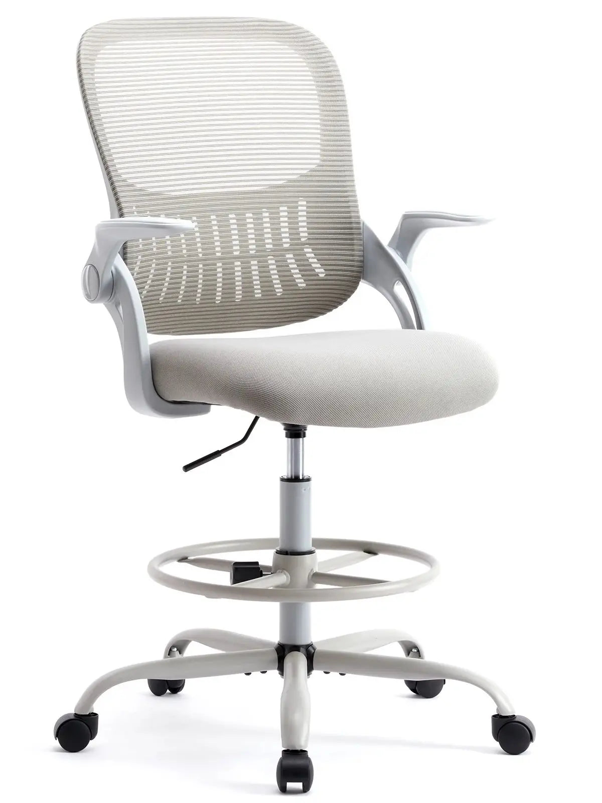 Ergonomic Mesh Backrest Office Desk Chair, Adjustable Height Computer Swivel Chairs With Wheels For Home.