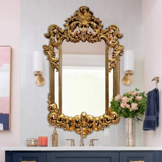American Retro Bathroom Wall-mounted Fireplace  Mirrors