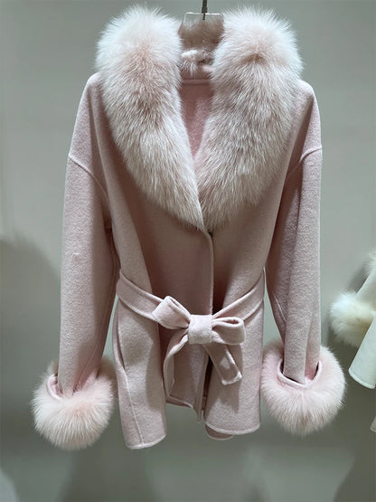 Winter Women's Real Fox Fur Coat