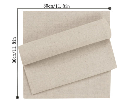 Linen Napkins Set of 6/10/12, 30x30cm cotton Napkins Cloth Washable.