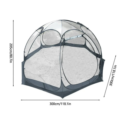 Transparent Camping Tent 4-8 Person , Dome  Spherical 360 Degree Panoramic Outdoor Sun Room