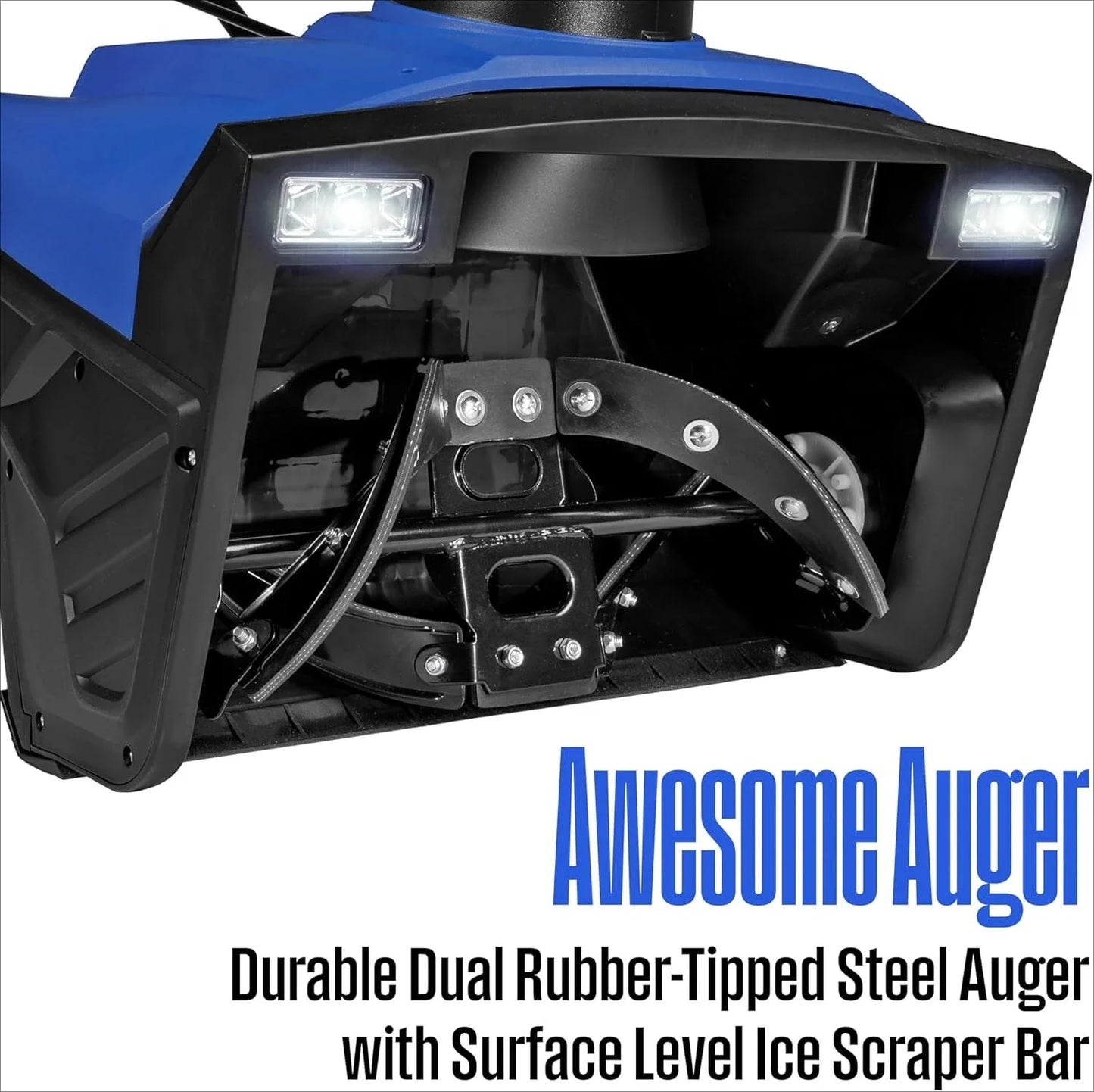 Snow20 Corded Snow Blower 20 Inch, Steel Auger, Dual LED Lights, 1800 Watt Motor, Electric Snow Blower with 25ft Throwing