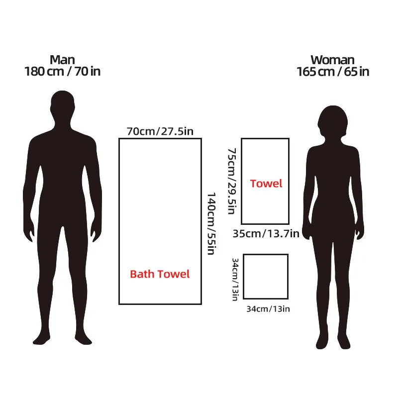 8 Pcs Bath Towel Set - Included 4 Washcloths, 2 Face Towels & 2 Bath Towels.