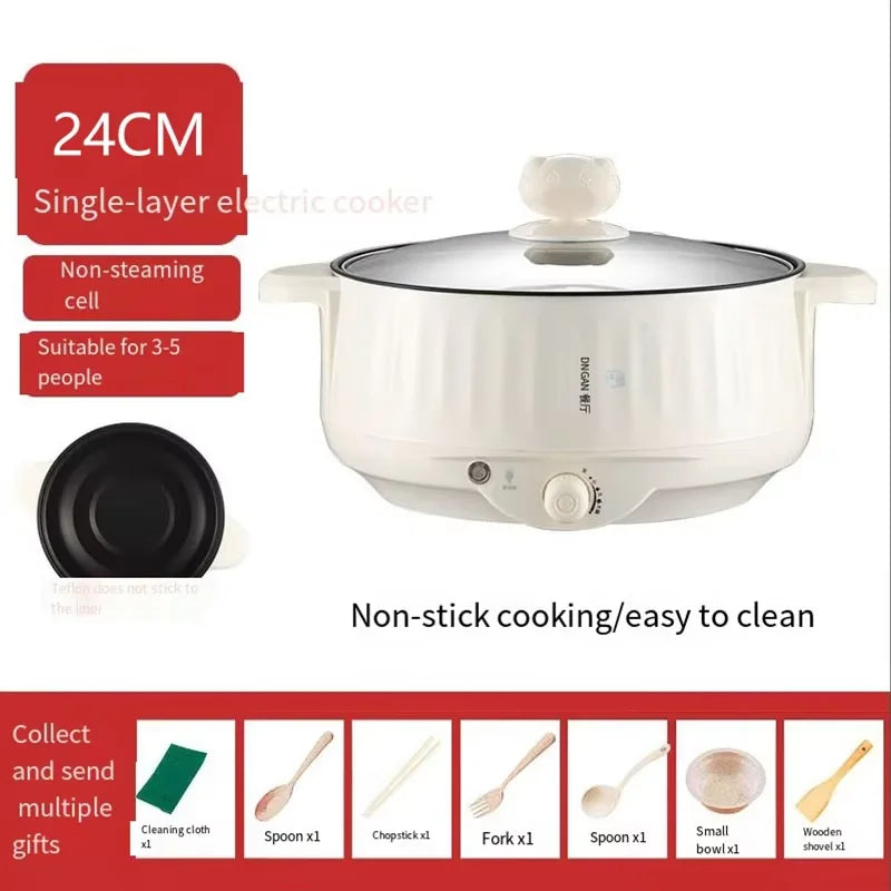 Electric cooking pot integrated multi-functional electric rice cooker.