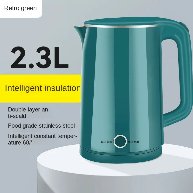 Electric kettle, stainless steel, small household appliances.