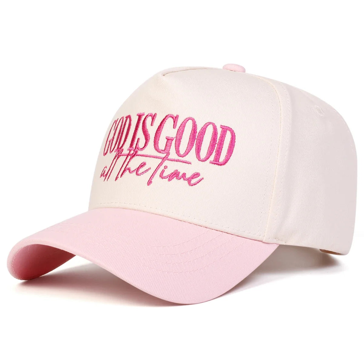 GOD IS GOOD ALL THE TIME Embroidery Baseball Caps, Spring, Autumn Outdoor Adjustable Hats.
